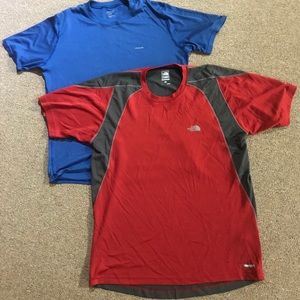 The North Face and Patagonia tees